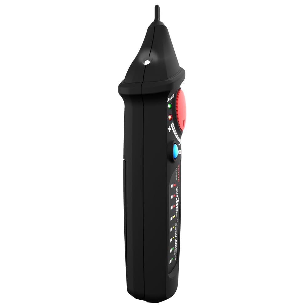 AVD06X Non-Contact Voltage Tester 12V-1000V Dual-Mode AC Detector with LED Alerts Flashlight and Adjustable Sensitivity Auto Power Off AC Voltage Pen Tester