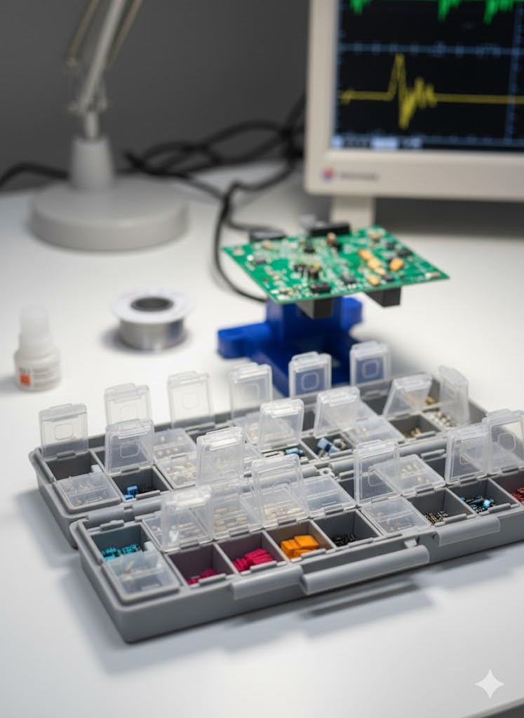 AideTek BOX-ALL Component Organizer for Peak Workbench Efficiency