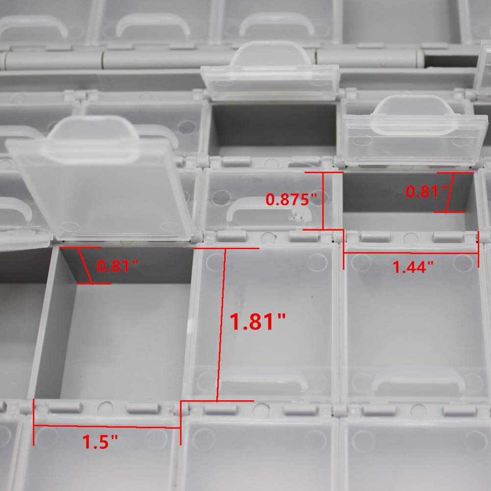AideTek BOXALL48 lids empty enclosure SMD SMT organizer surface mount Organizer lid 1206 0805 0603 0402