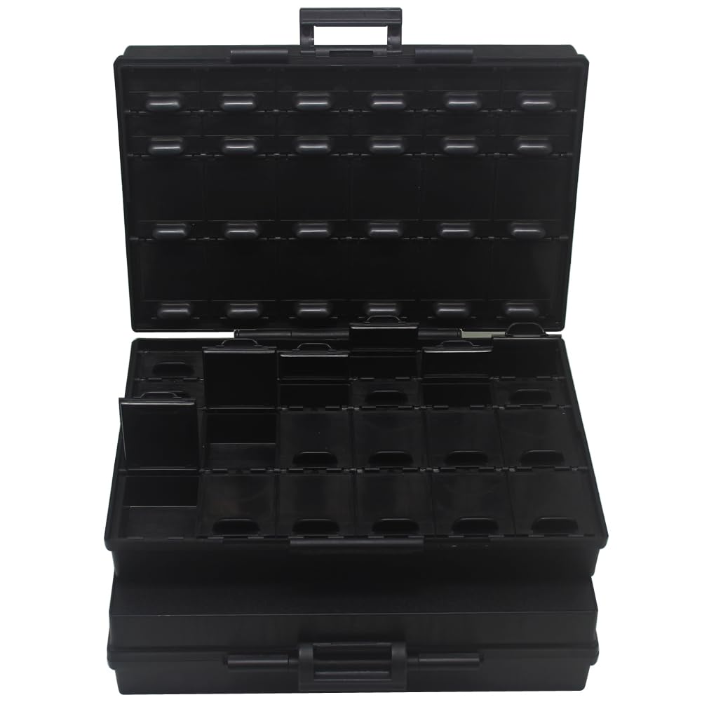 AideTek Anti-static Parts Container Compartment SMD Organizer Box Electrostatic Discharge Box