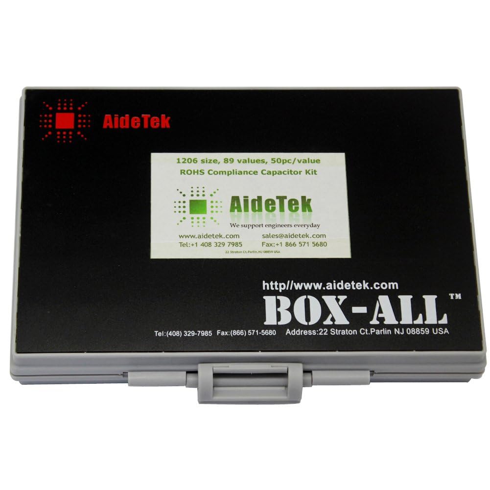 AideTek SMT SMD Sample Chip Assorted Capacitor Kit distributed in Box-All