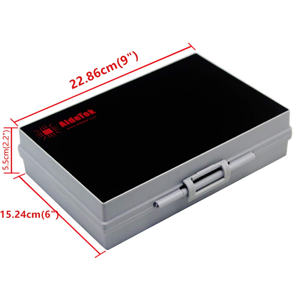 1 unit AideTek BOXALL48 and 1 unit BOXALL144 Compartments Enclosure SMD SMT Parts Organizer Surface Mount Box Labels