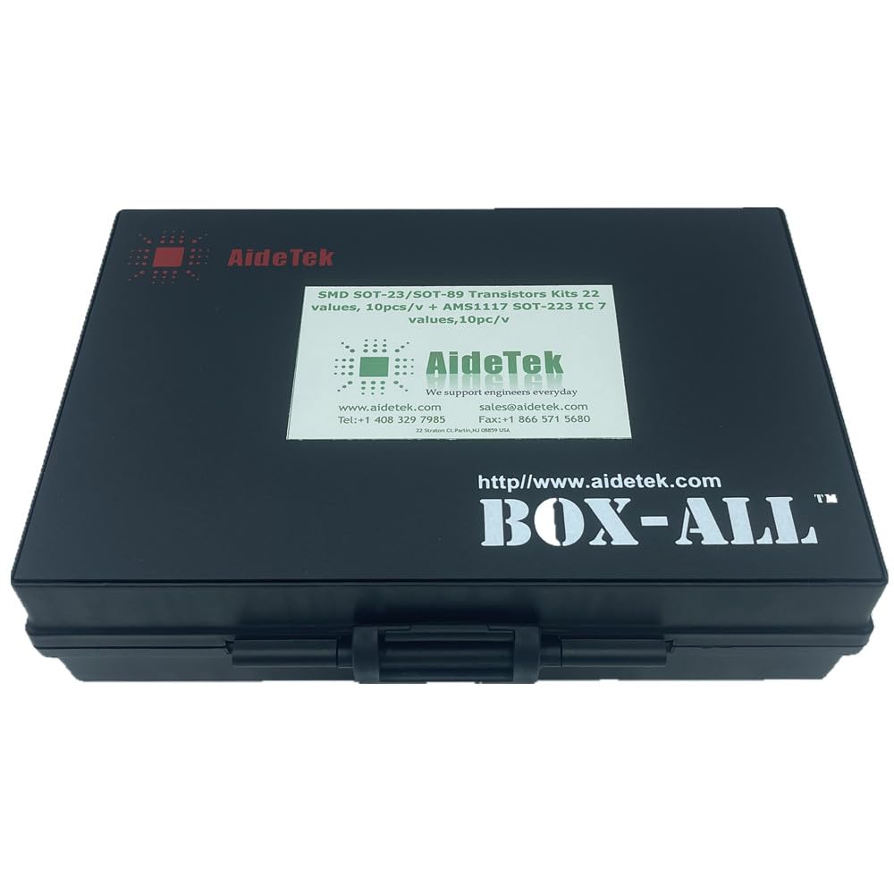 AideTek Bipolar Transistors, MOSFETs, and Voltage Regulators kits total 29 parts, 10pcs per parts TD-10