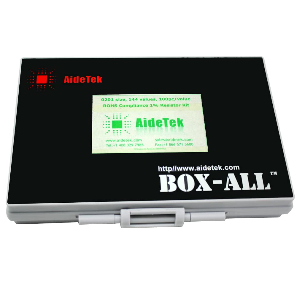 AideTek Sample Resistor Kit Distributed in Box-Al