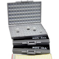 3pcs AideTek Box-all Enclosure for Surface Mount Components 1206 0805 0603 0402 0201 Size+ 198 White Labels 144 Compartments with Lid Hold up to 300pcs 1206 Resistor Capacitor