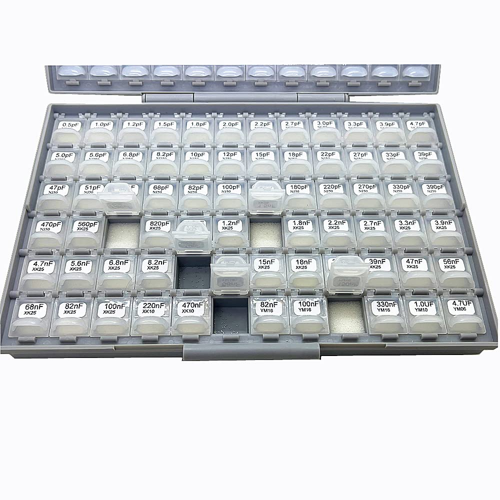 AideTek SMT SMD Sample Chip Assorted Capacitor Kit distributed in Box-All