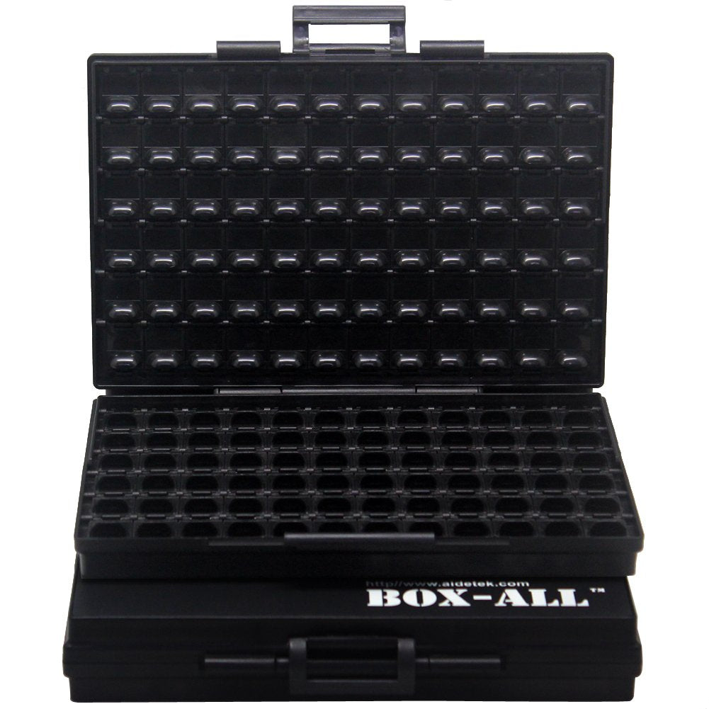AideTek Anti-static Parts Container Compartment SMD Organizer Box Electrostatic Discharge Box