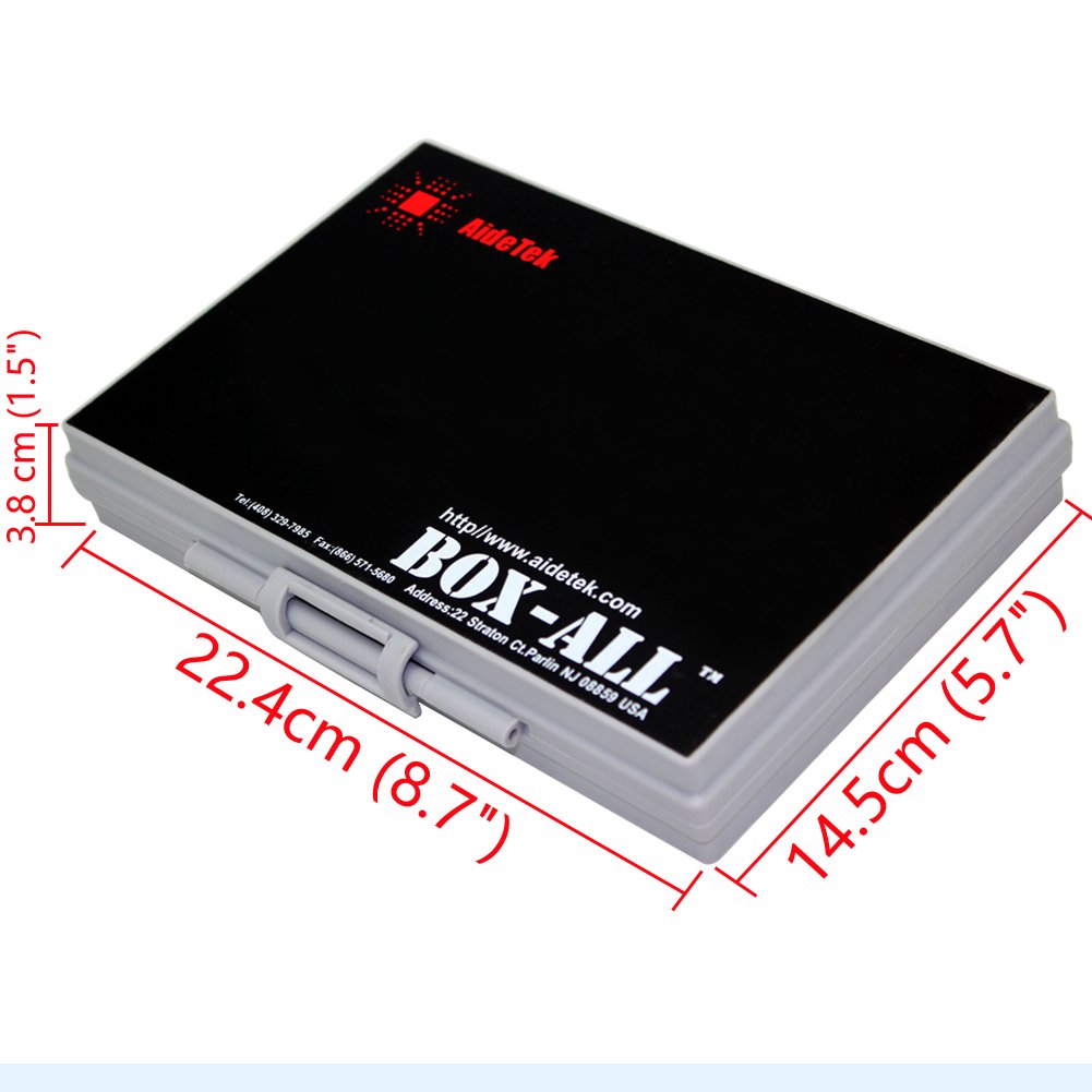 AideTek BOXALL96 and BOXALL144 Compartment SMD Organizer Box SMD SMT Parts Organizer Surface Mount Box