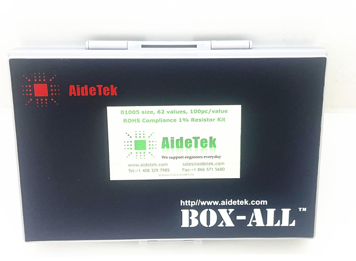 AideTek Sample Resistor Kit Distributed in Box-Al