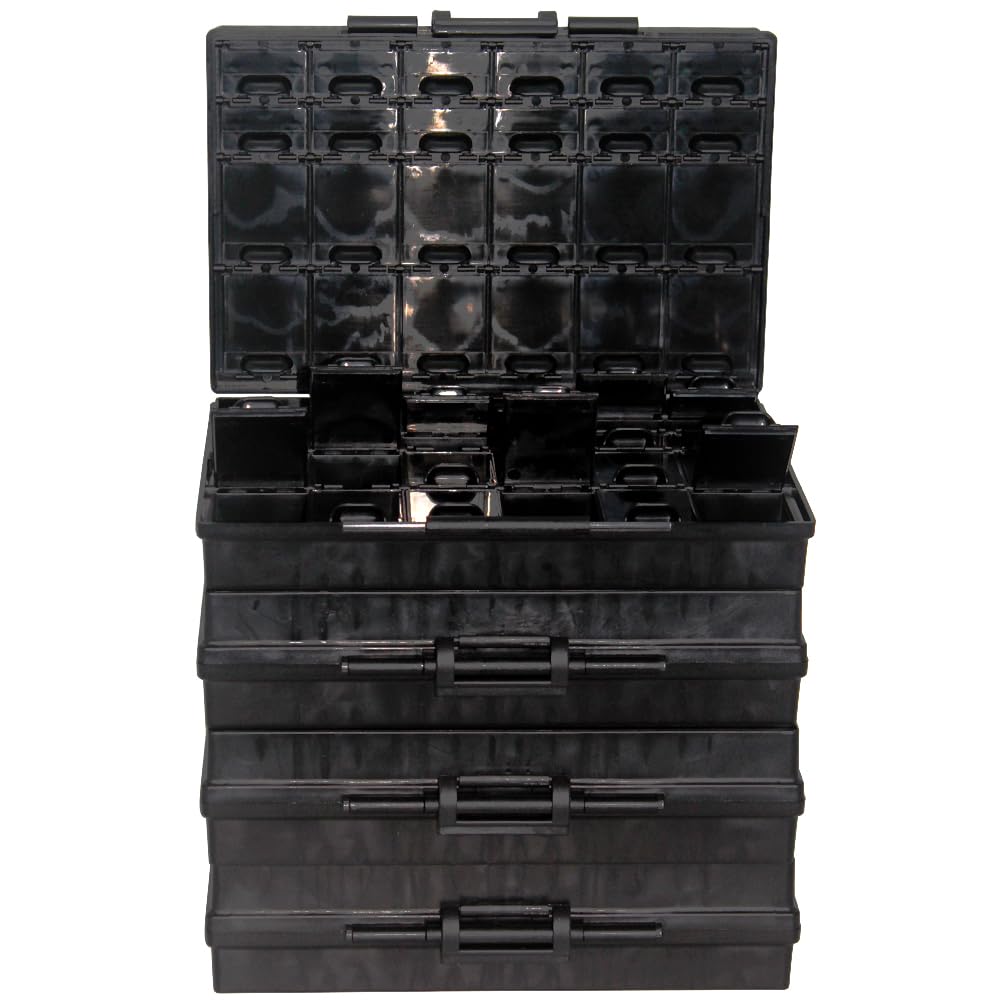 AideTek Anti-static Parts Container Compartment SMD Organizer Box Electrostatic Discharge Box