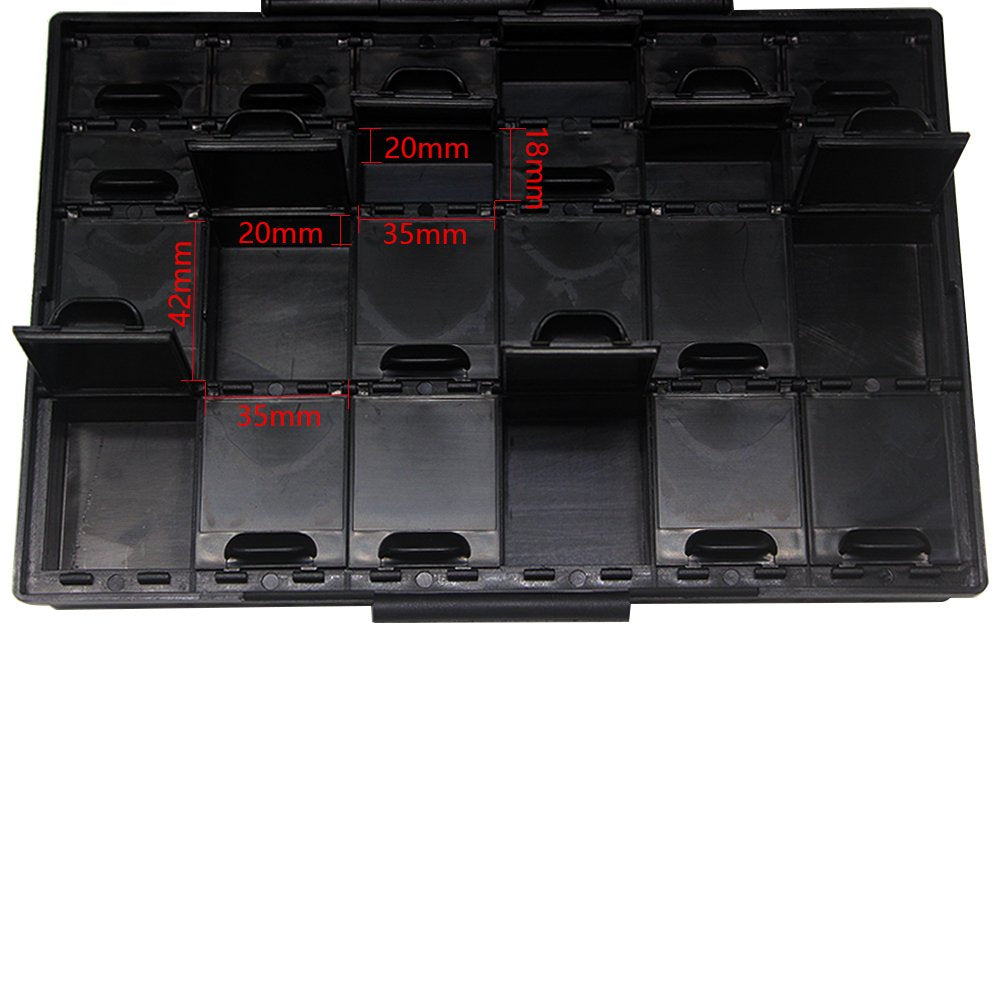 AideTek BOXALL48 ESD Safe SMD IC Chips Organizer Anti-Statics Enclosure …