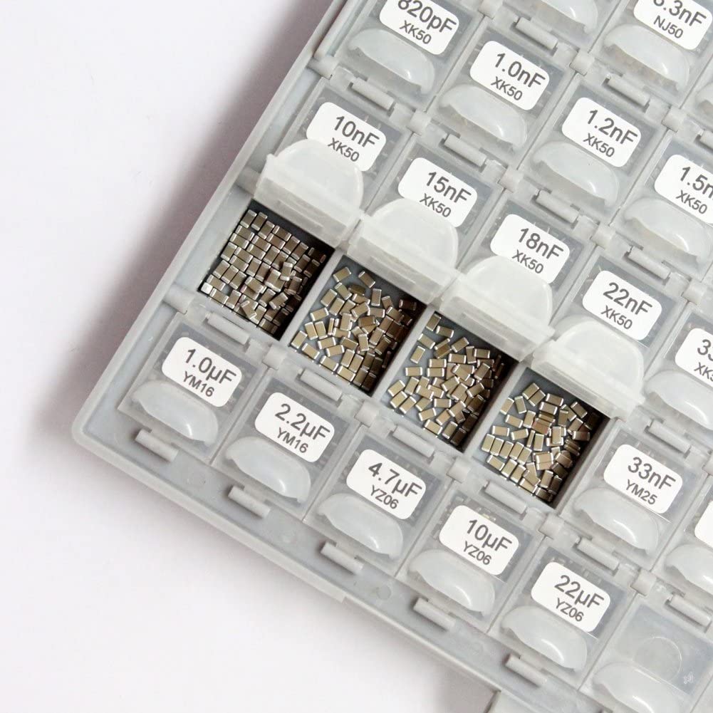 AideTek SMT SMD Sample Chip Assorted Capacitor Kit distributed in Box-All