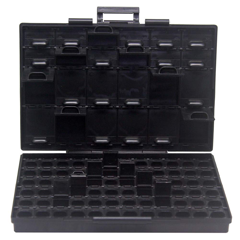 AideTek Anti-static Parts Container Compartment SMD Organizer Box Electrostatic Discharge Box