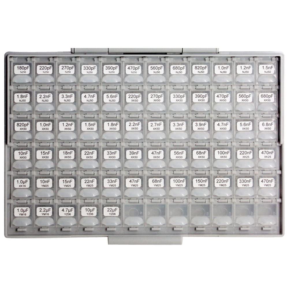 AideTek SMT SMD Sample Chip Assorted Capacitor Kit distributed in Box-All