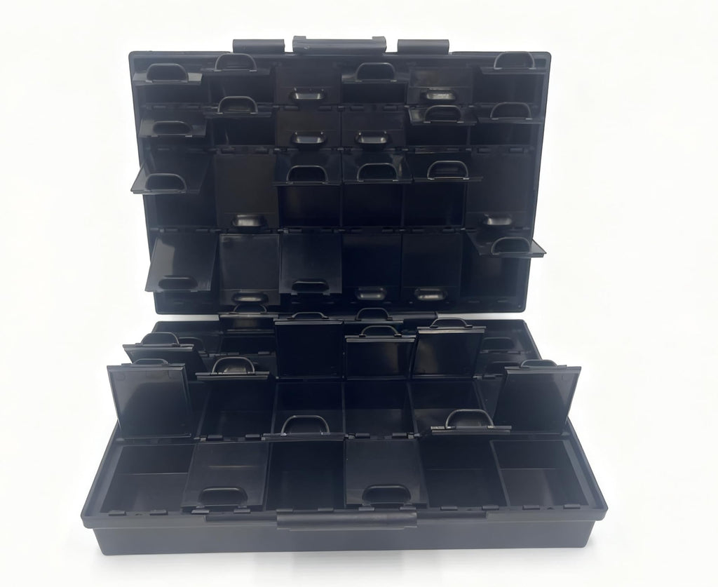3 units AideTek BOXALL48AS BOXALL144 Compartment SMD Organizer Box SMD SMT Parts Organizer Surface Mount Box