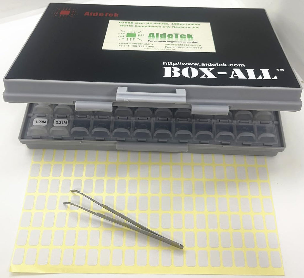 AideTek Sample Resistor Kit Distributed in Box-Al