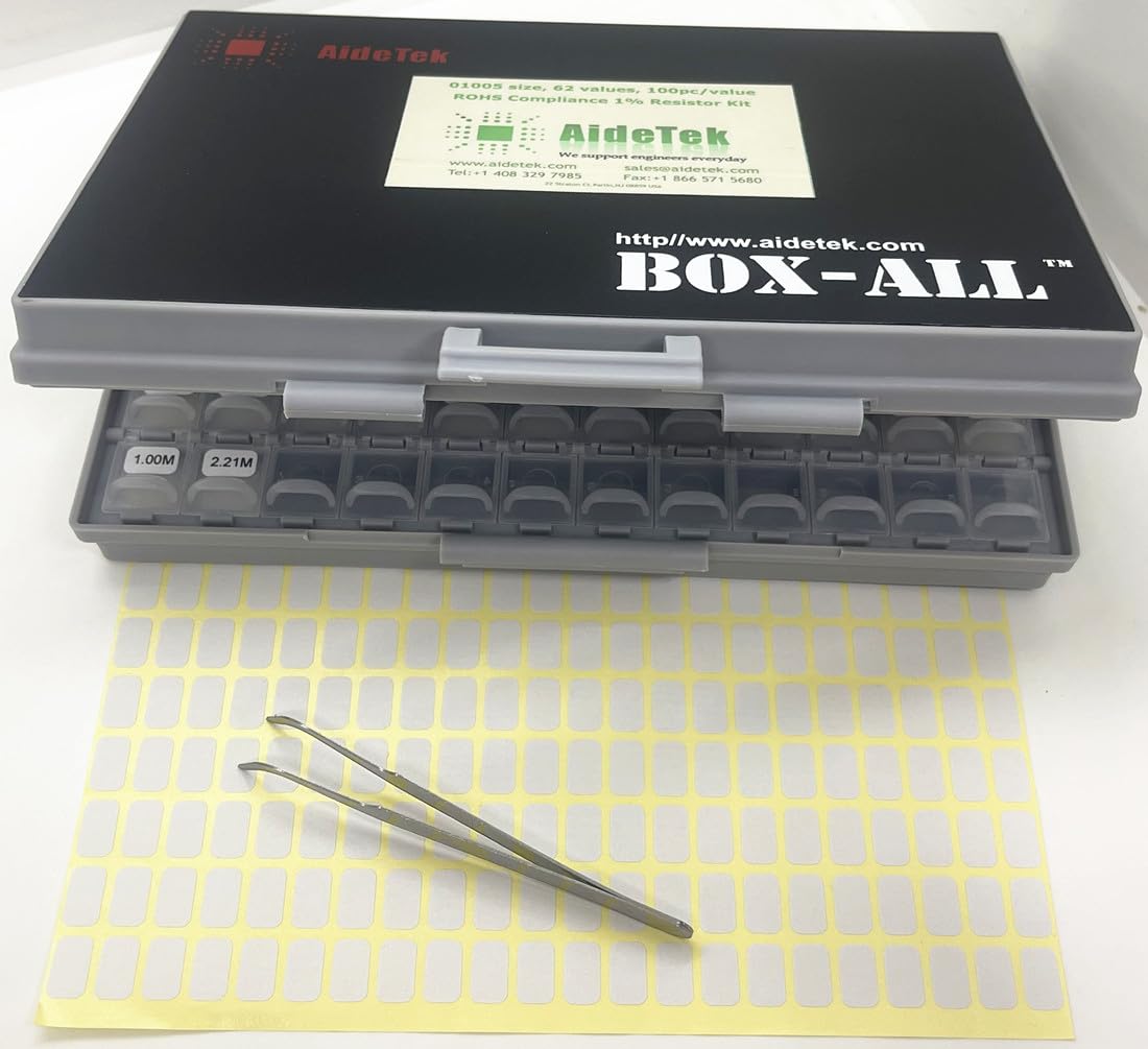 AideTek Sample Resistor Kit Distributed in Box-Al