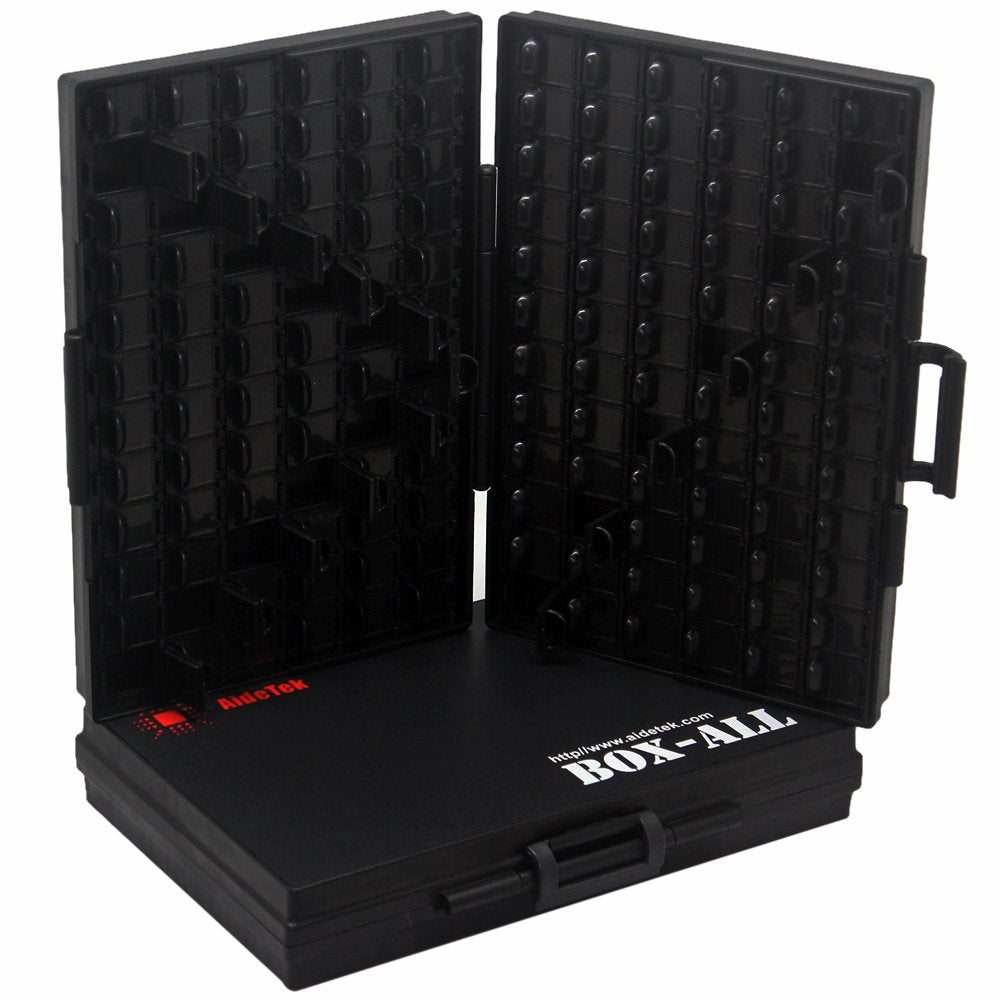 2 AideTek BOXALL144 ESD Safe SMD IC Chips Organizer Anti-Statics Enclosure