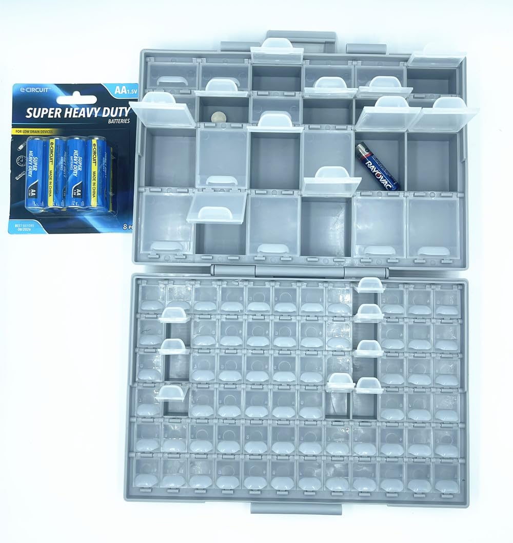 AideTek BOXALL96 and BOXALL144 Compartment SMD Organizer Box SMD SMT Parts Organizer Surface Mount Box