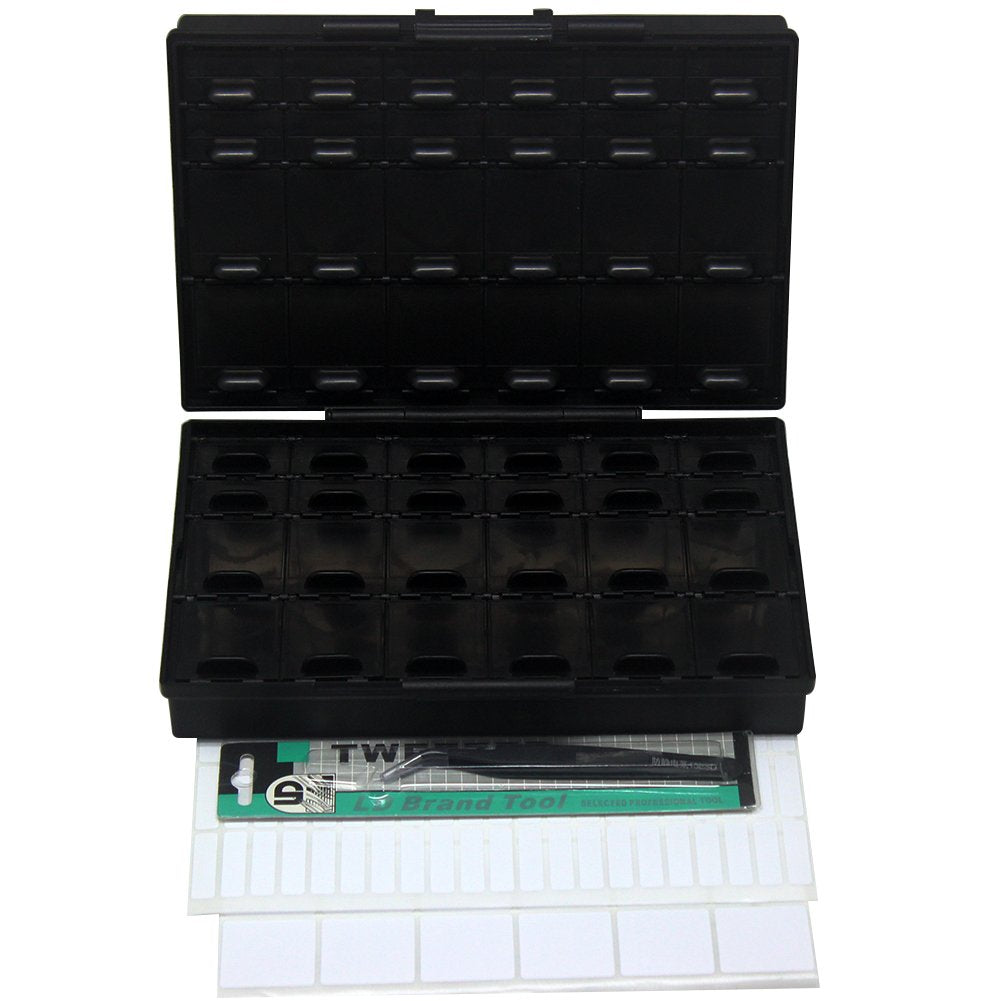 AideTek BOXALL48 ESD Safe SMD IC Chips Organizer Anti-Statics Enclosure …