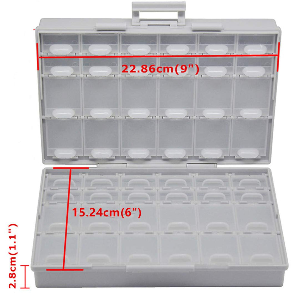 AideTek BOXALL48 lids empty enclosure SMD SMT organizer surface mount Organizer lid 1206 0805 0603 0402
