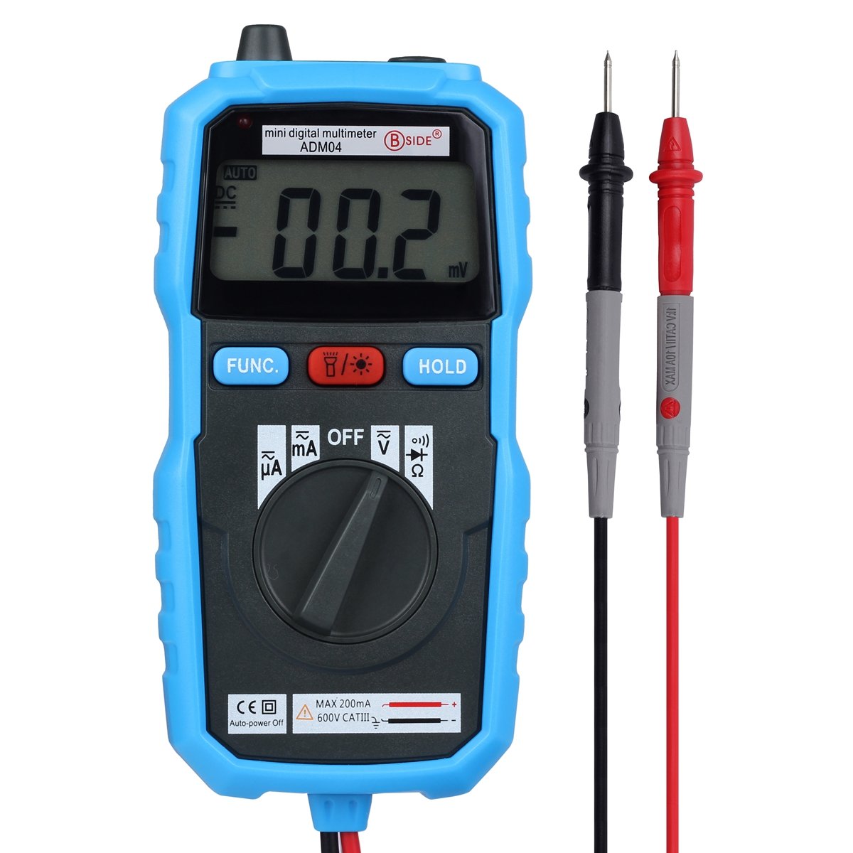 Bside Auto Range Digital Multimeter with Backlight Display and HZ Measurement