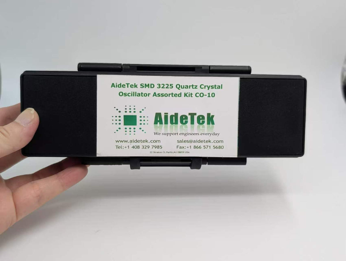 AideTek SMD 3225 quartz Crystal Oscillator Assorted Kit CO-10 8Mhz to 48Mhz 27.12MHz 12pf