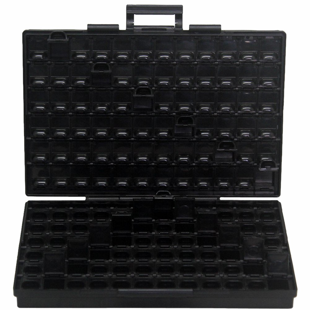 AideTek BOXALLAS 144 Lids ESD Safe SMD IC Chips Organizer Anti-Statics Enclosure