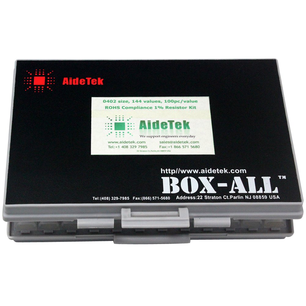 AideTek Sample Resistor Kit Distributed in Box-Al