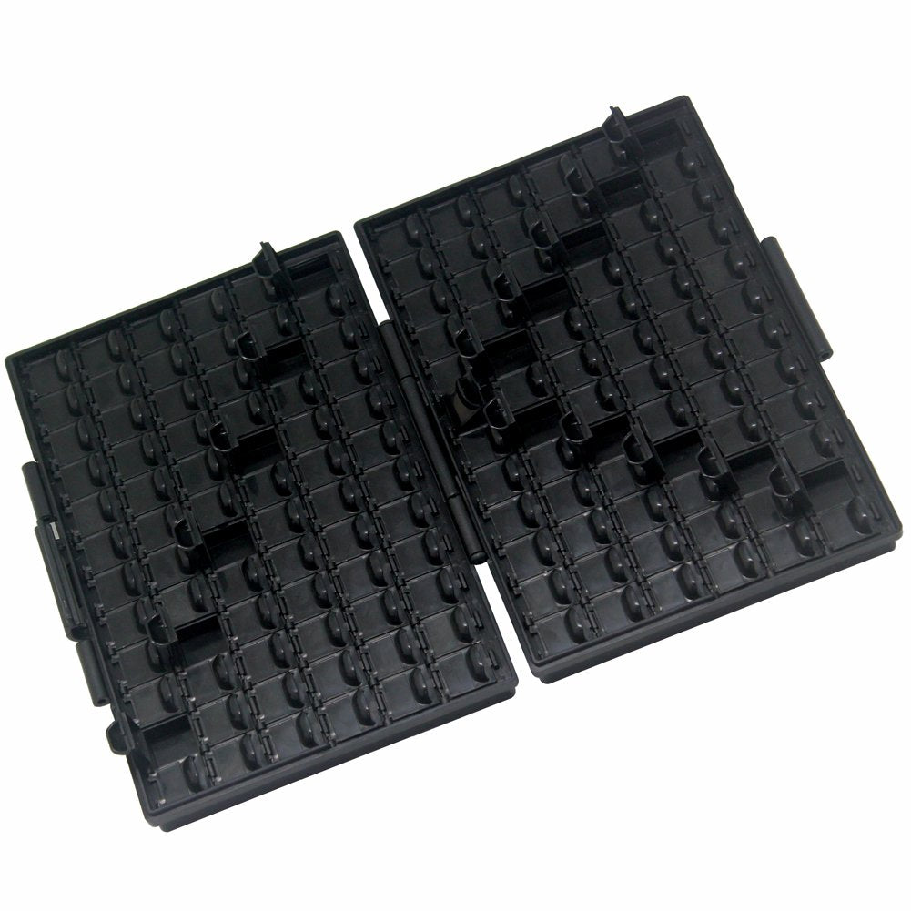 2PCS AideTek ESD safe SMD IC Chips Organizer anti-statics enclosure BOX-ALL-144-AS