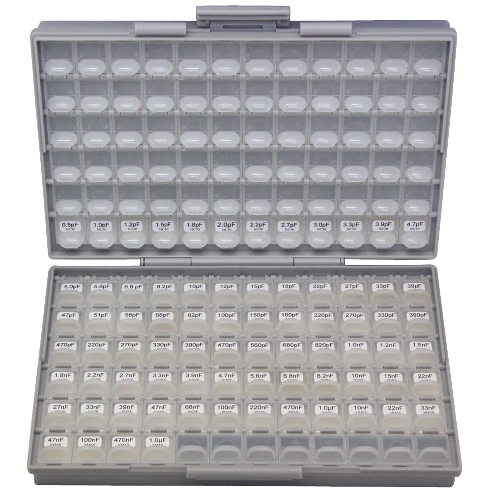 AideTek SMT SMD Sample Chip Assorted Capacitor Kit distributed in Box-All
