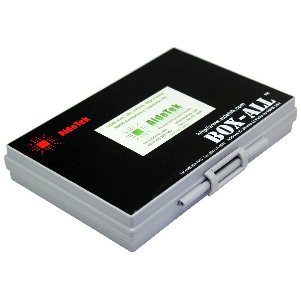 AideTek SMT SMD Sample Chip Assorted Capacitor Kit distributed in Box-All