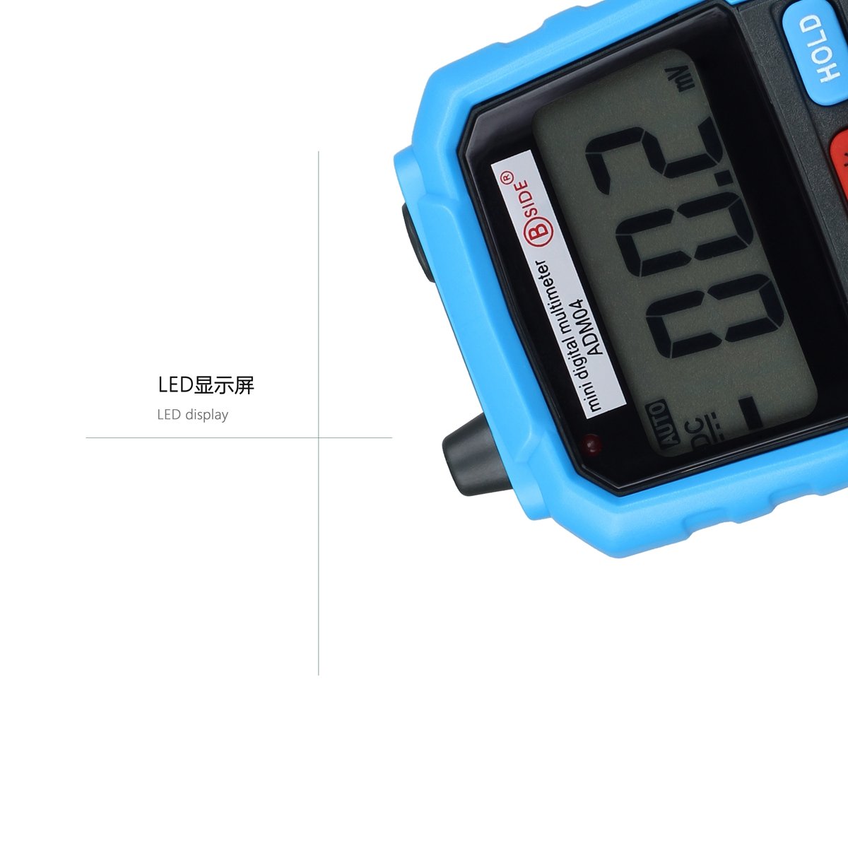 Bside Auto Range Digital Multimeter with Backlight Display and HZ Measurement