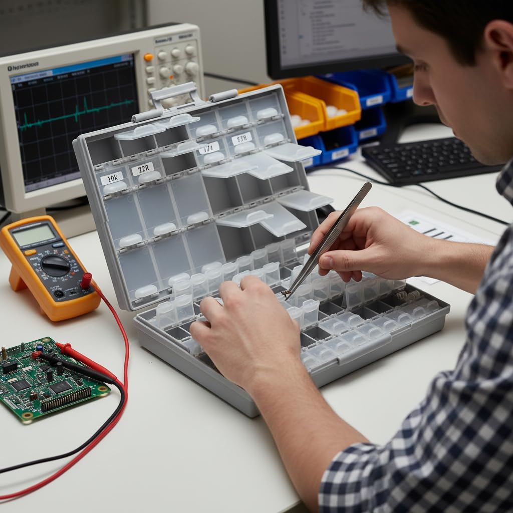 AideTek BOX-ALL Component Organizer for Peak Workbench Efficiency