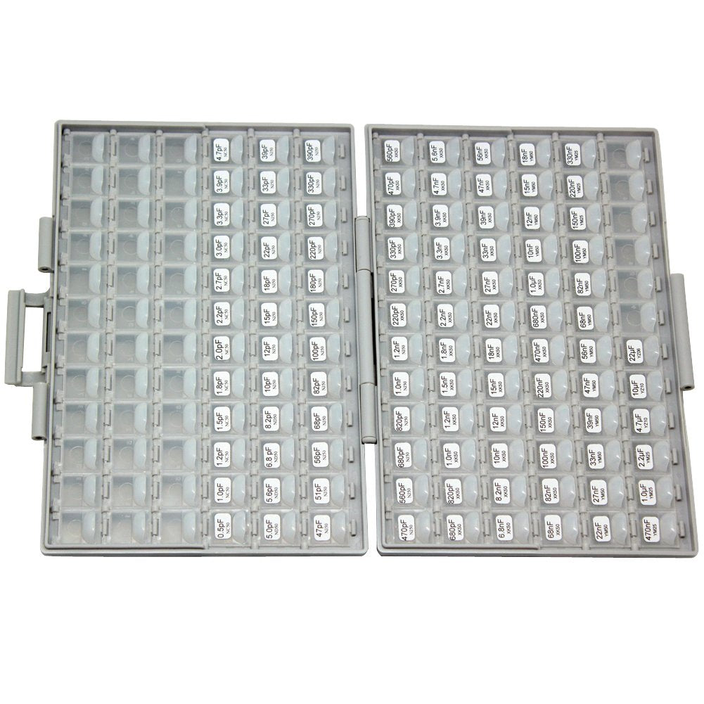 AideTek SMT SMD Sample Chip Assorted Capacitor Kit distributed in Box-All