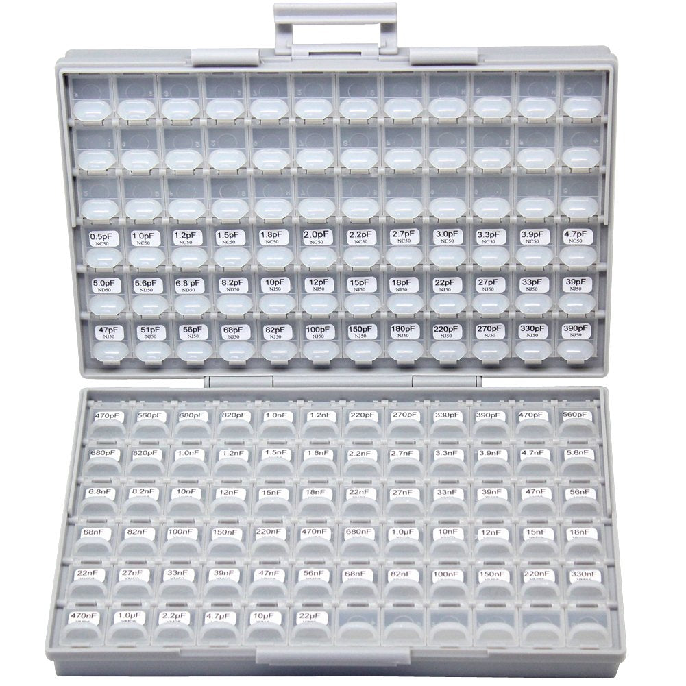 AideTek SMT SMD Sample Chip Assorted Capacitor Kit distributed in Box-All