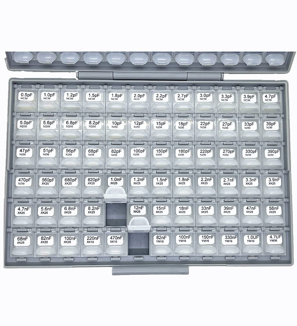 AideTek SMT SMD Sample Chip Assorted Capacitor Kit distributed in Box-All