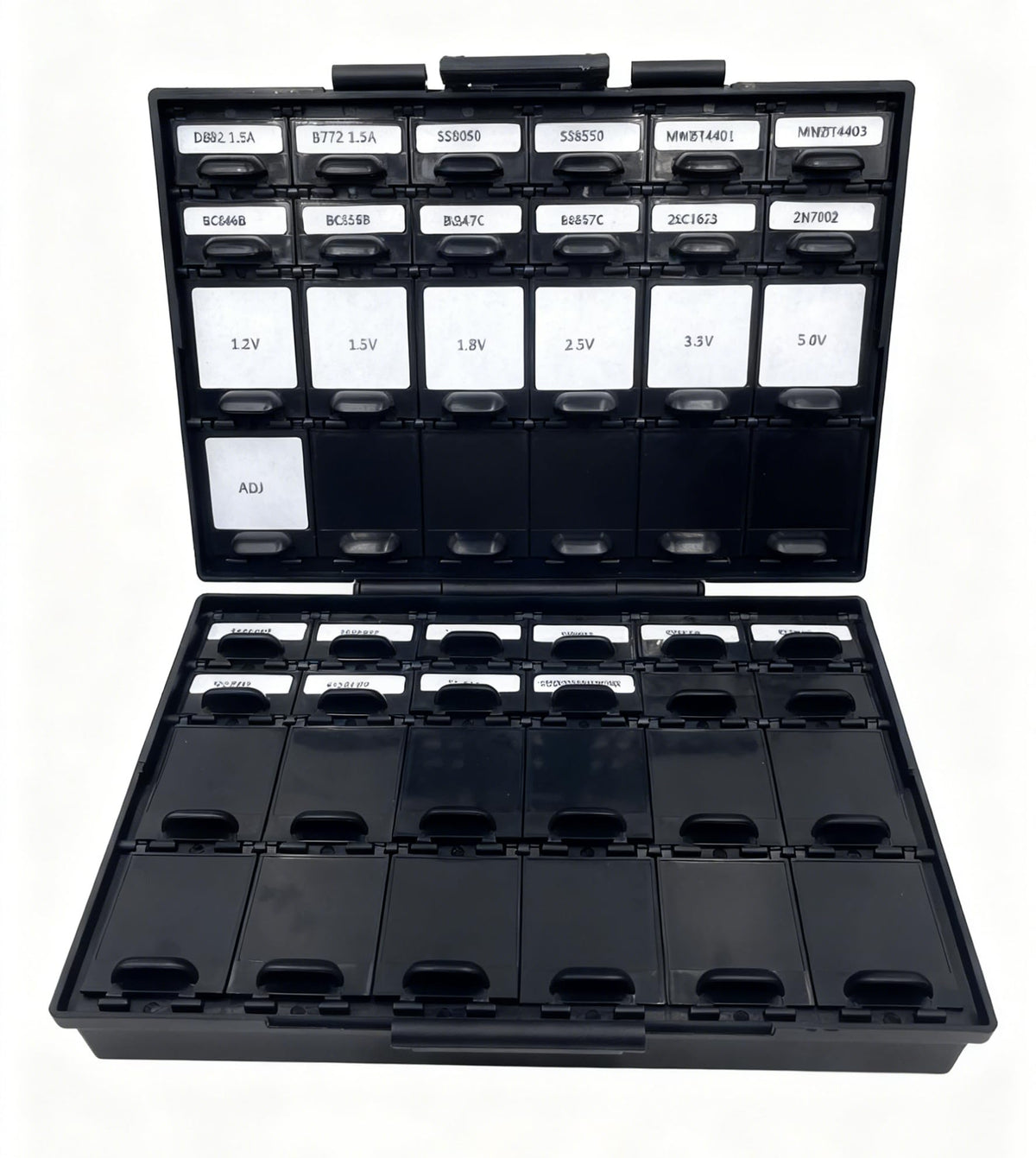 AideTek Bipolar Transistors, MOSFETs, and Voltage Regulators kits total 29 parts, 10pcs per parts TD-10