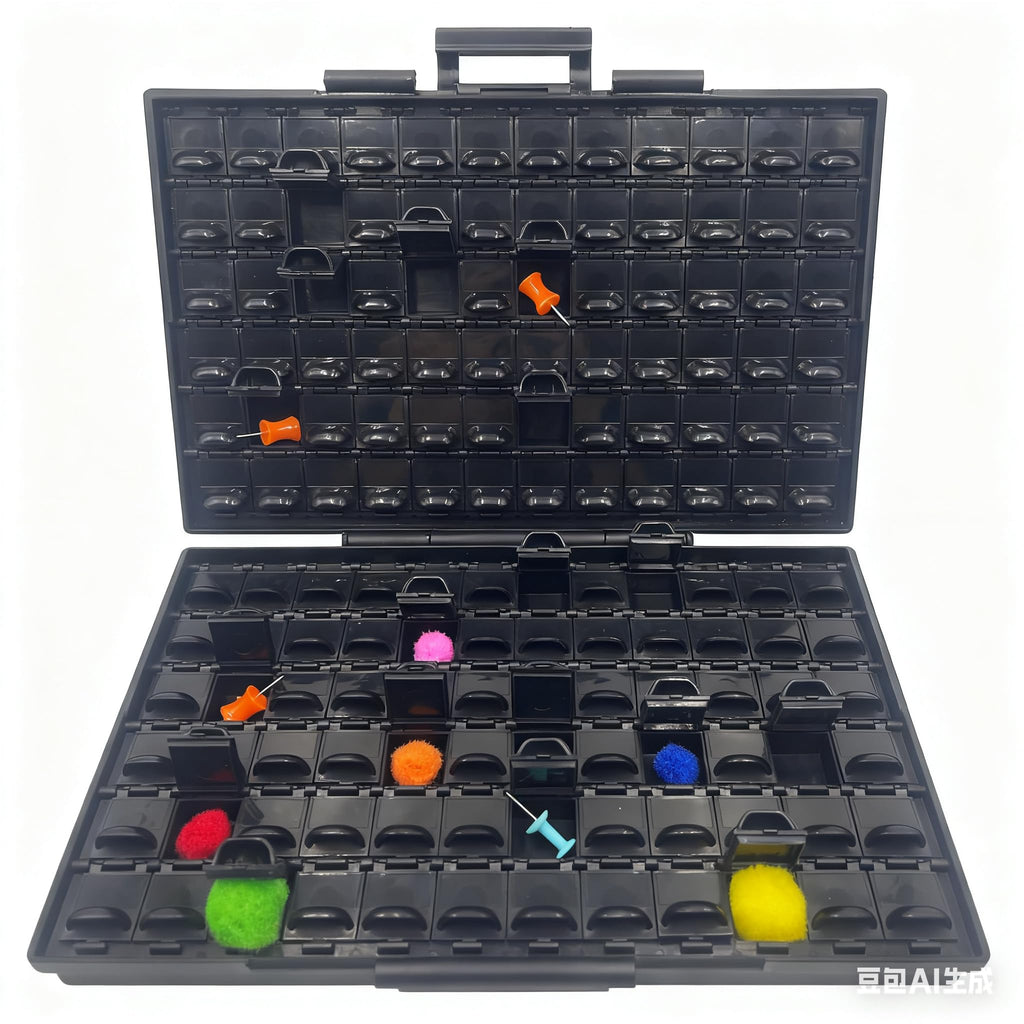 AideTek BOXALL144 ESD safe SMD resistor IC chips Organizer w/144 bins antistatics