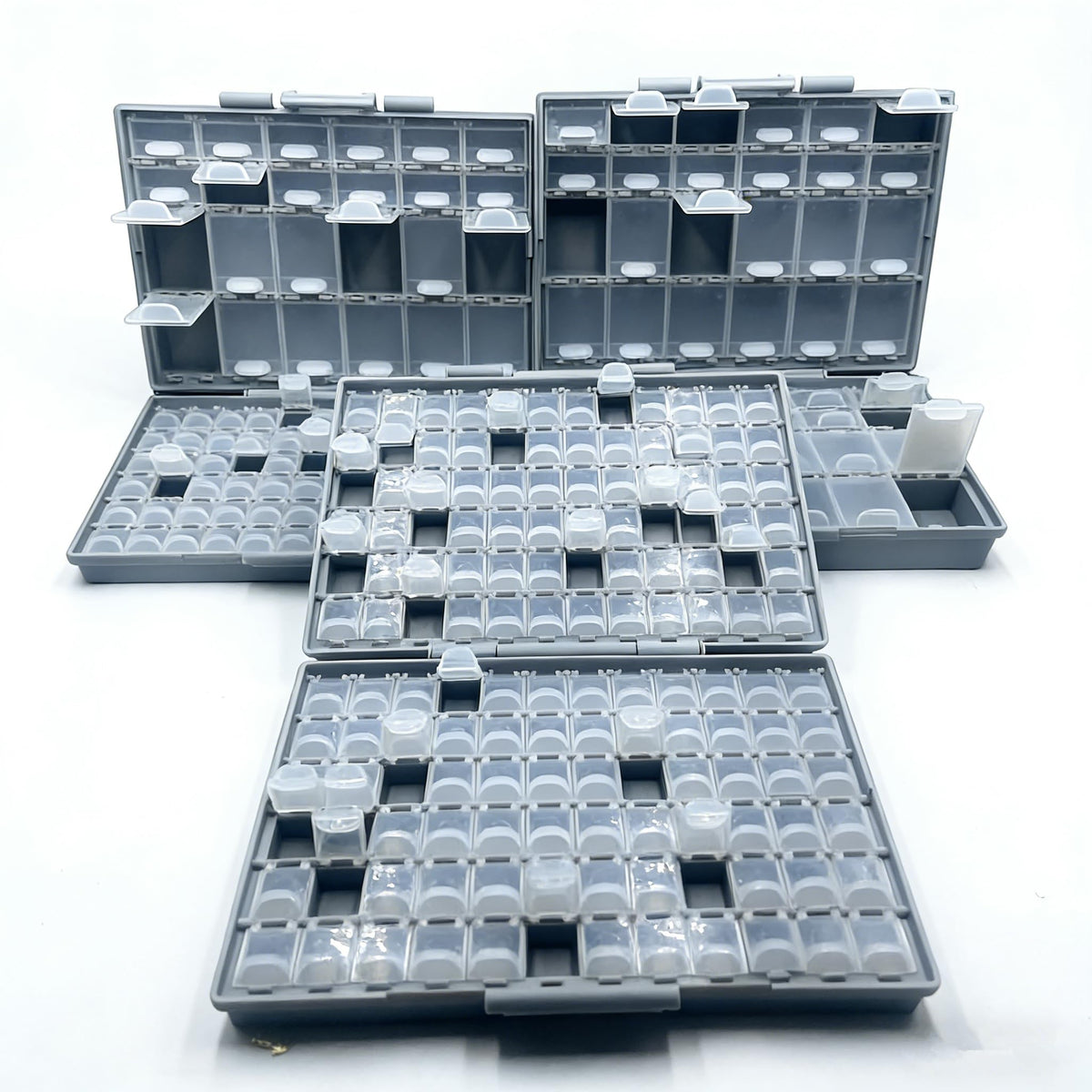 3 units AideTek BOXALL96 BOXALL48 BOXALL144 Compartment SMD Organizer Box SMD SMT Parts Organizer Surface Mount Box